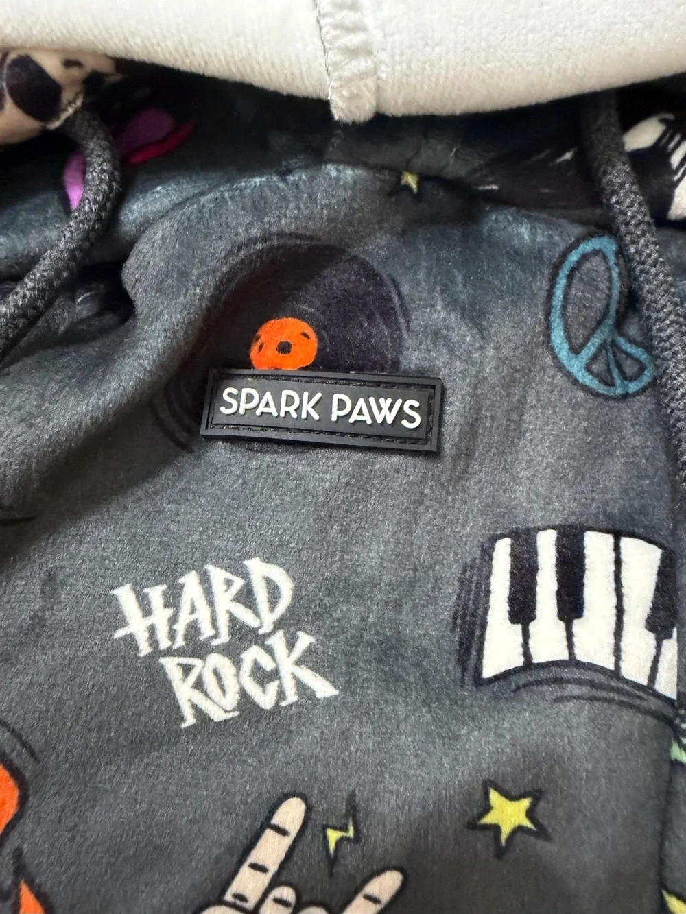 Spark Paws 3XL Rock & Roll Dog Hoodie NWT